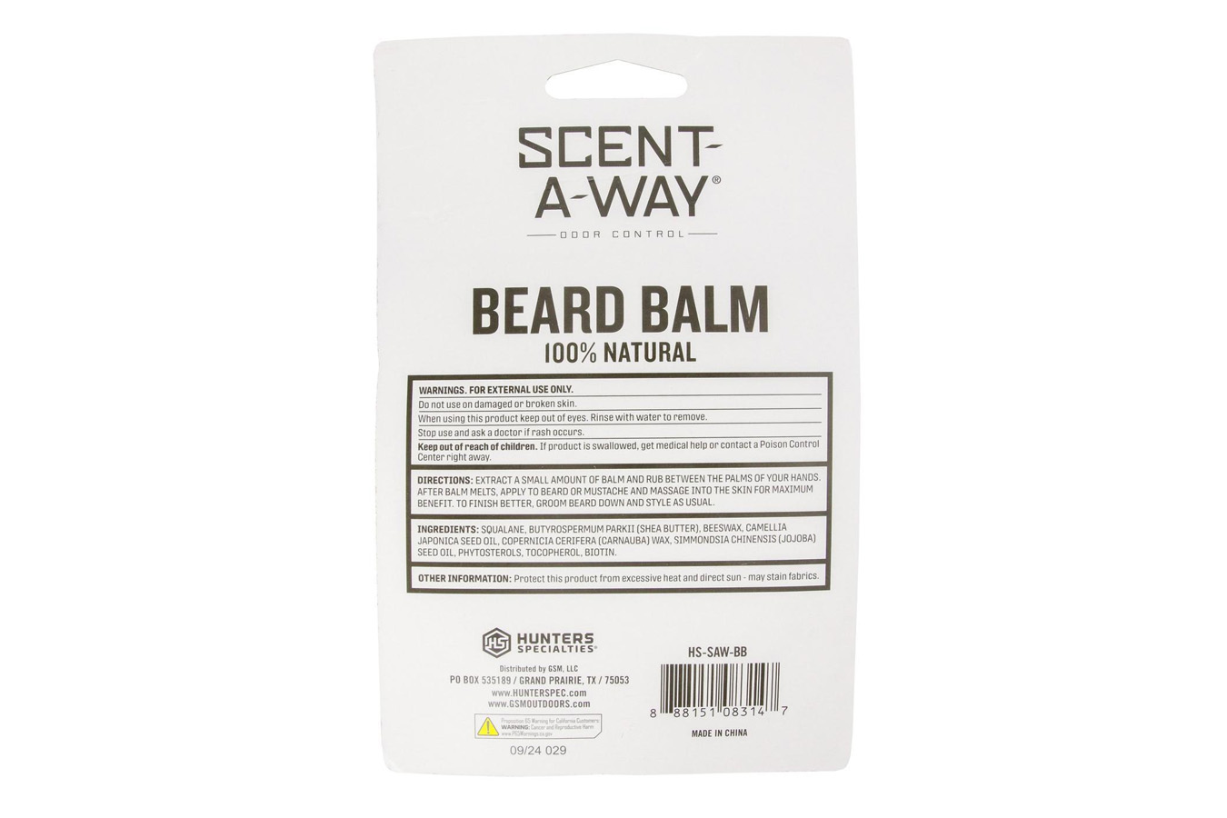 Hunters Specialties Scent-A-Way Beard Balm